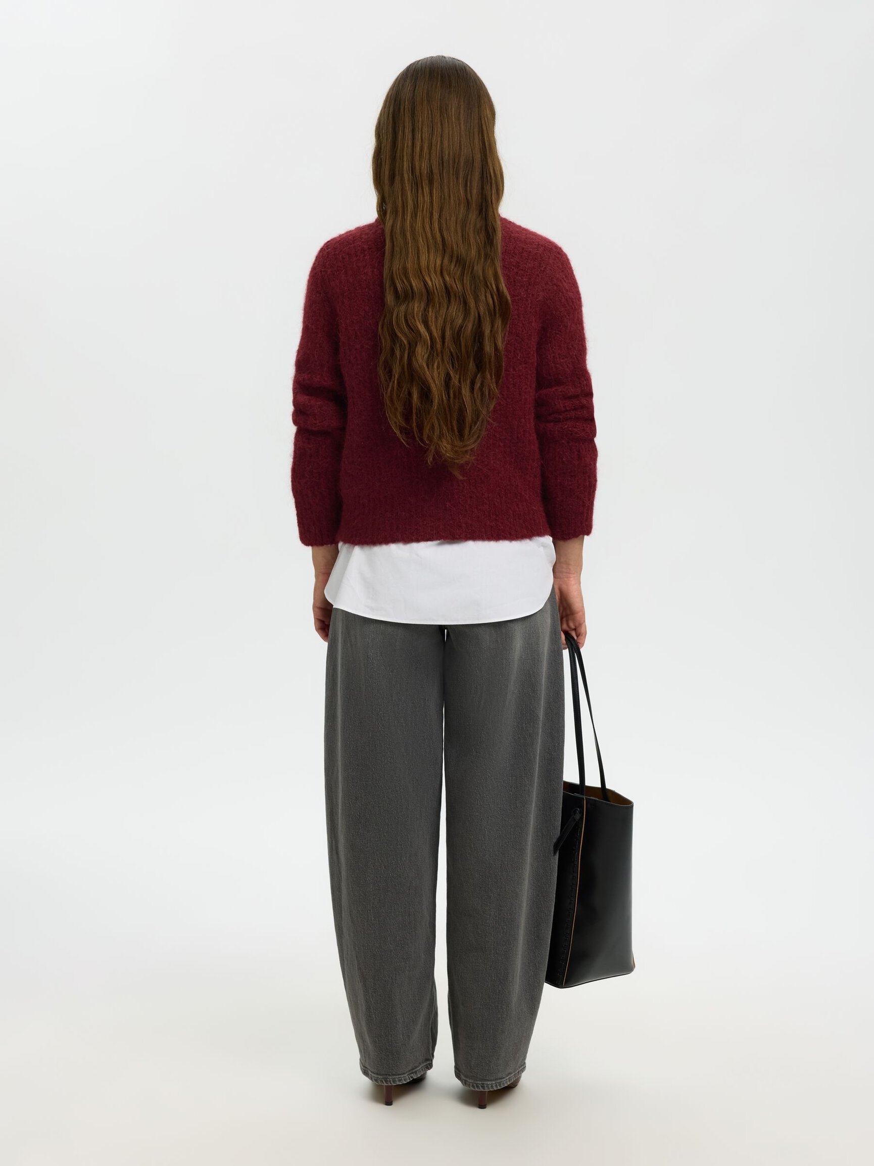 ALPACA BLEND KNITTED CARDIGAN