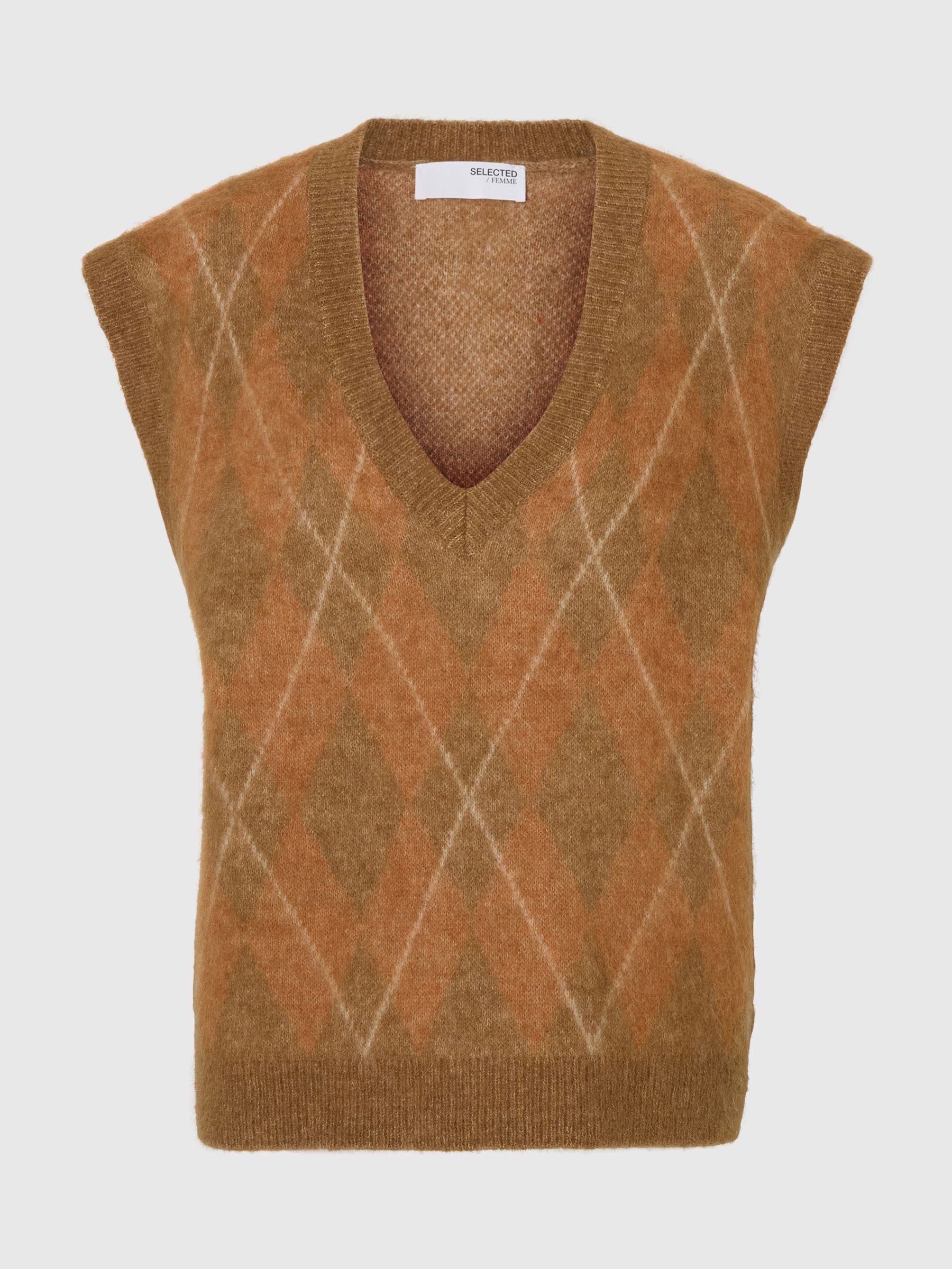 WOOL BLEND  KNITTED VEST