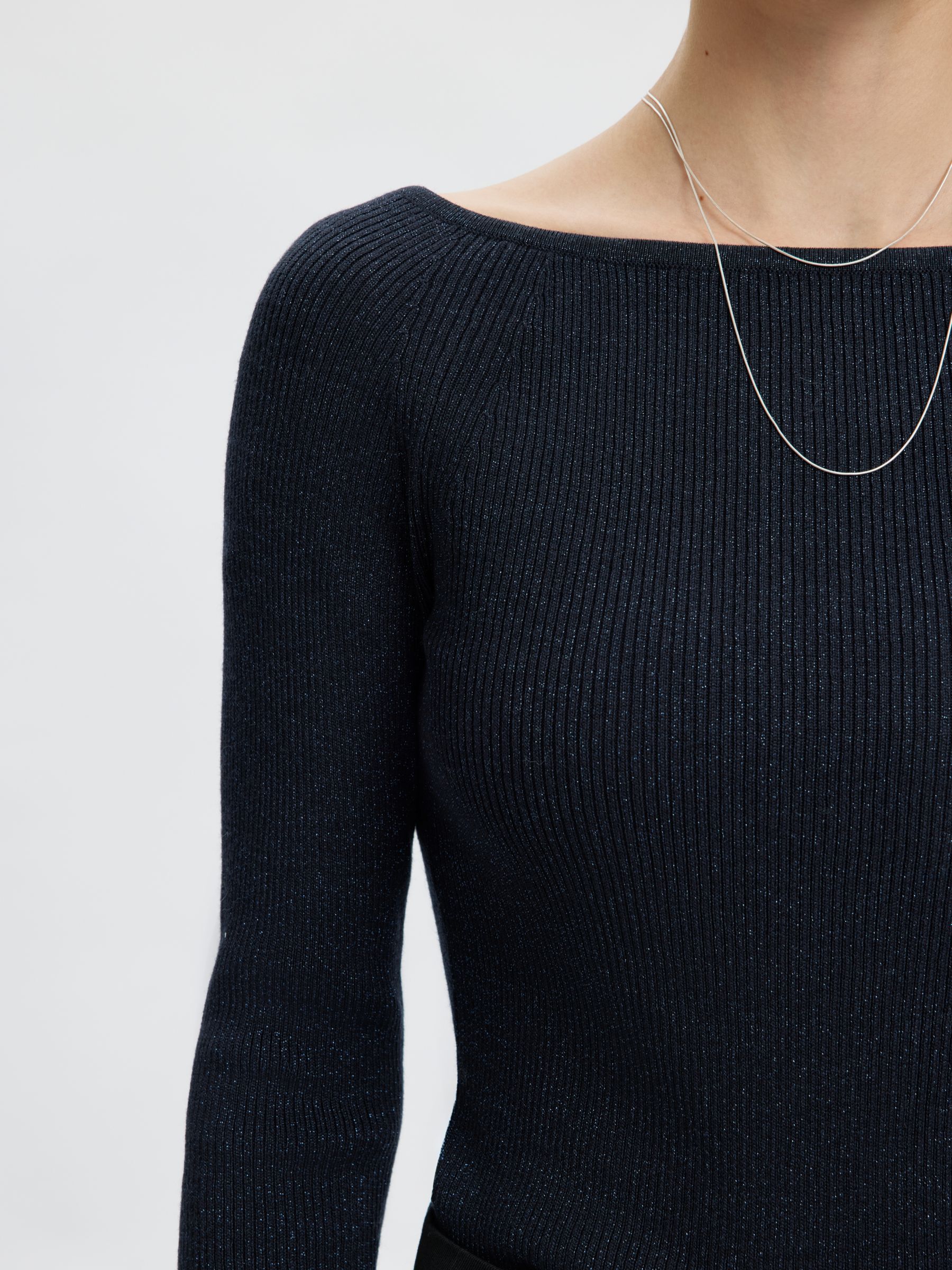 U-BOOT-AUSSCHNITT STRICKPULLOVER