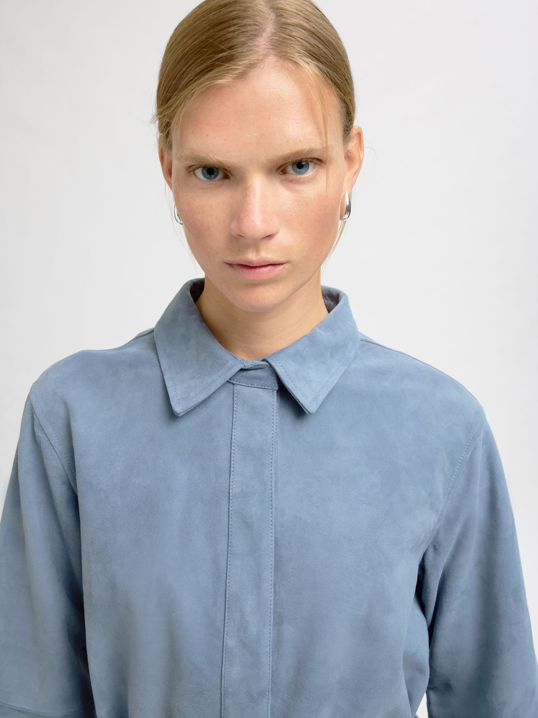 SUEDE LONG SLEEVED SHIRT