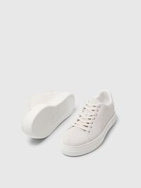 CHUNKY SUEDE  TRAINERS, White, highres