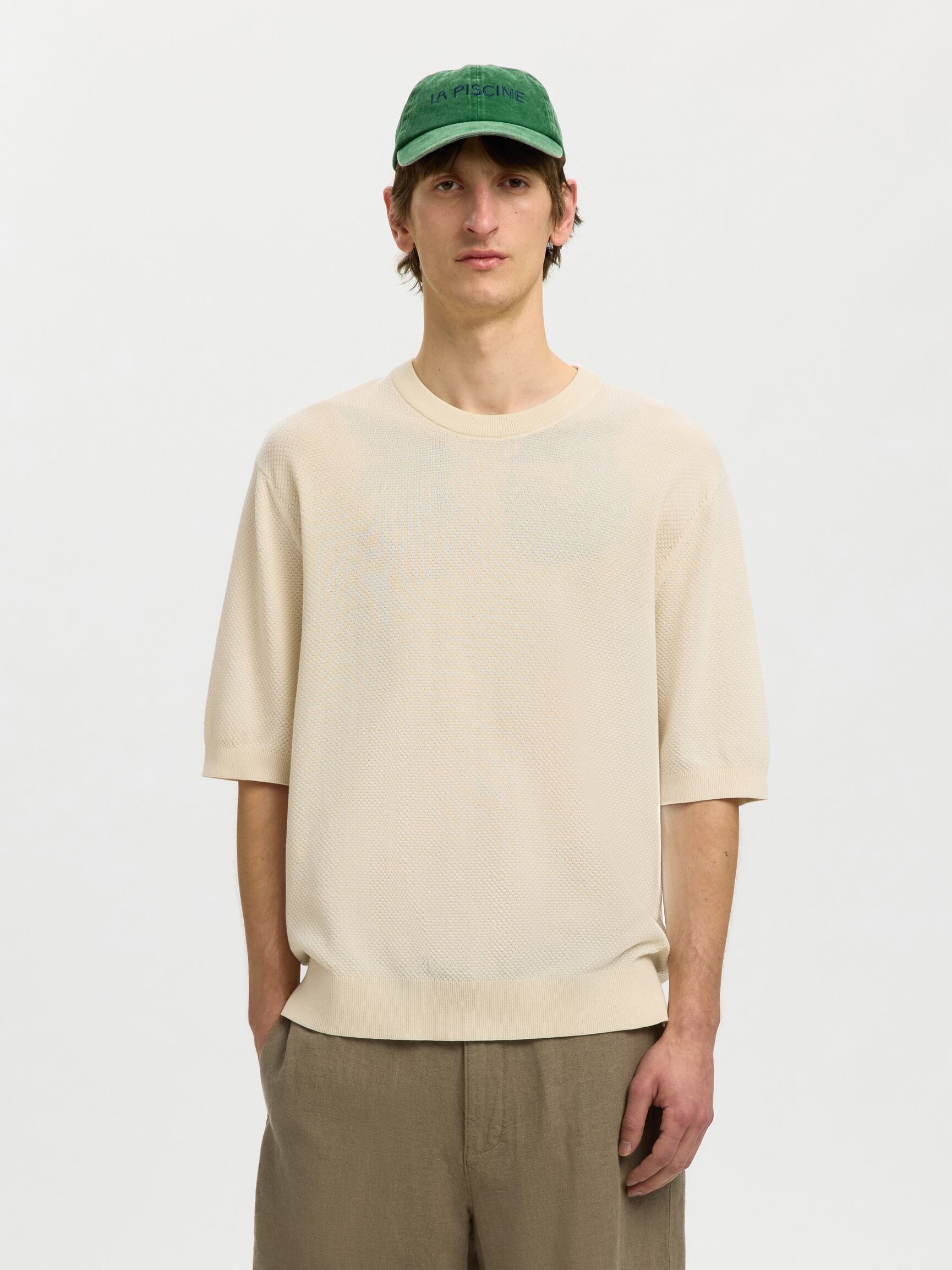 KNITTED COTTON T-SHIRT