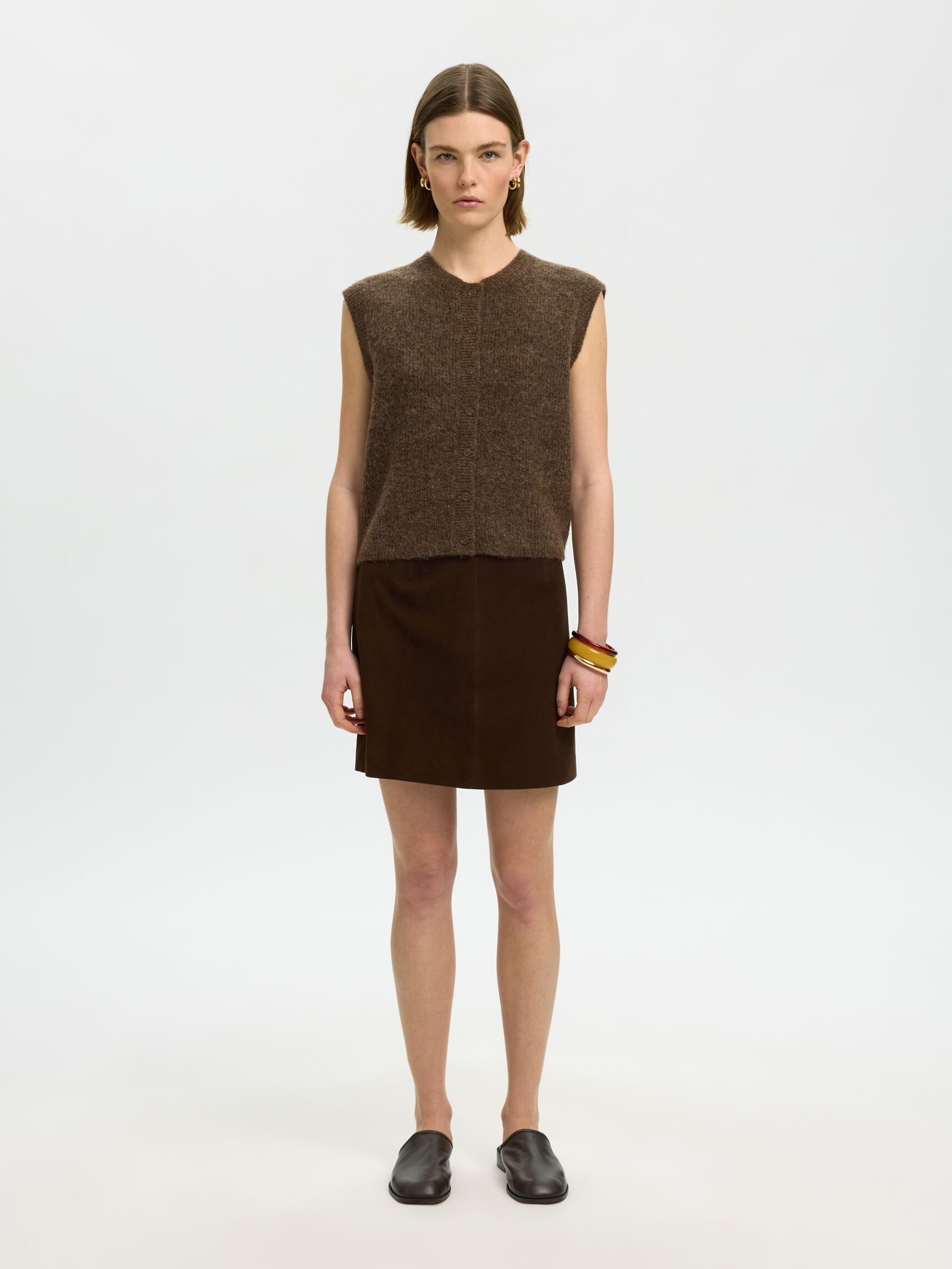 WOOL BLEND WAISTCOAT