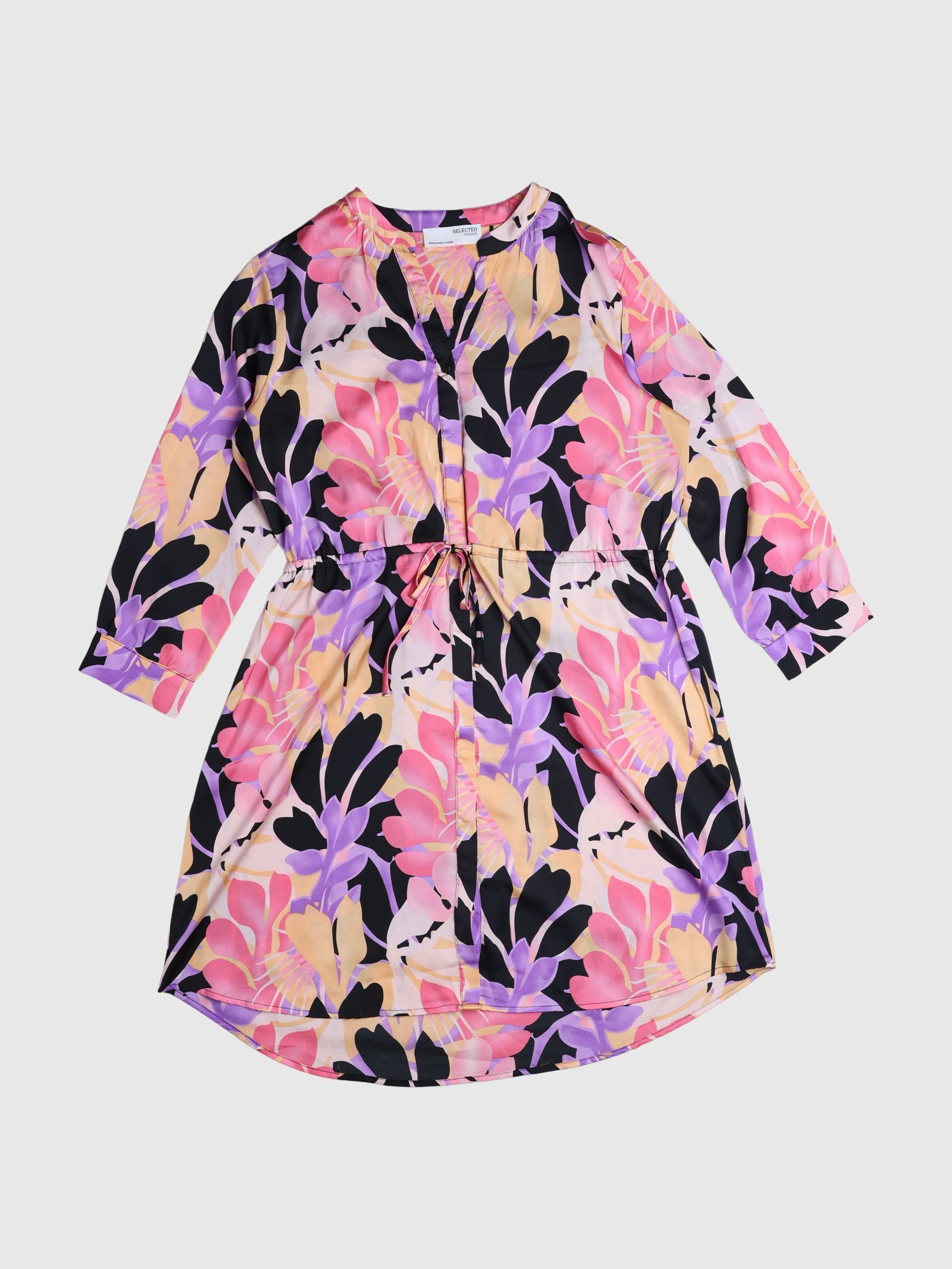 SATIN SHIRT DRESS