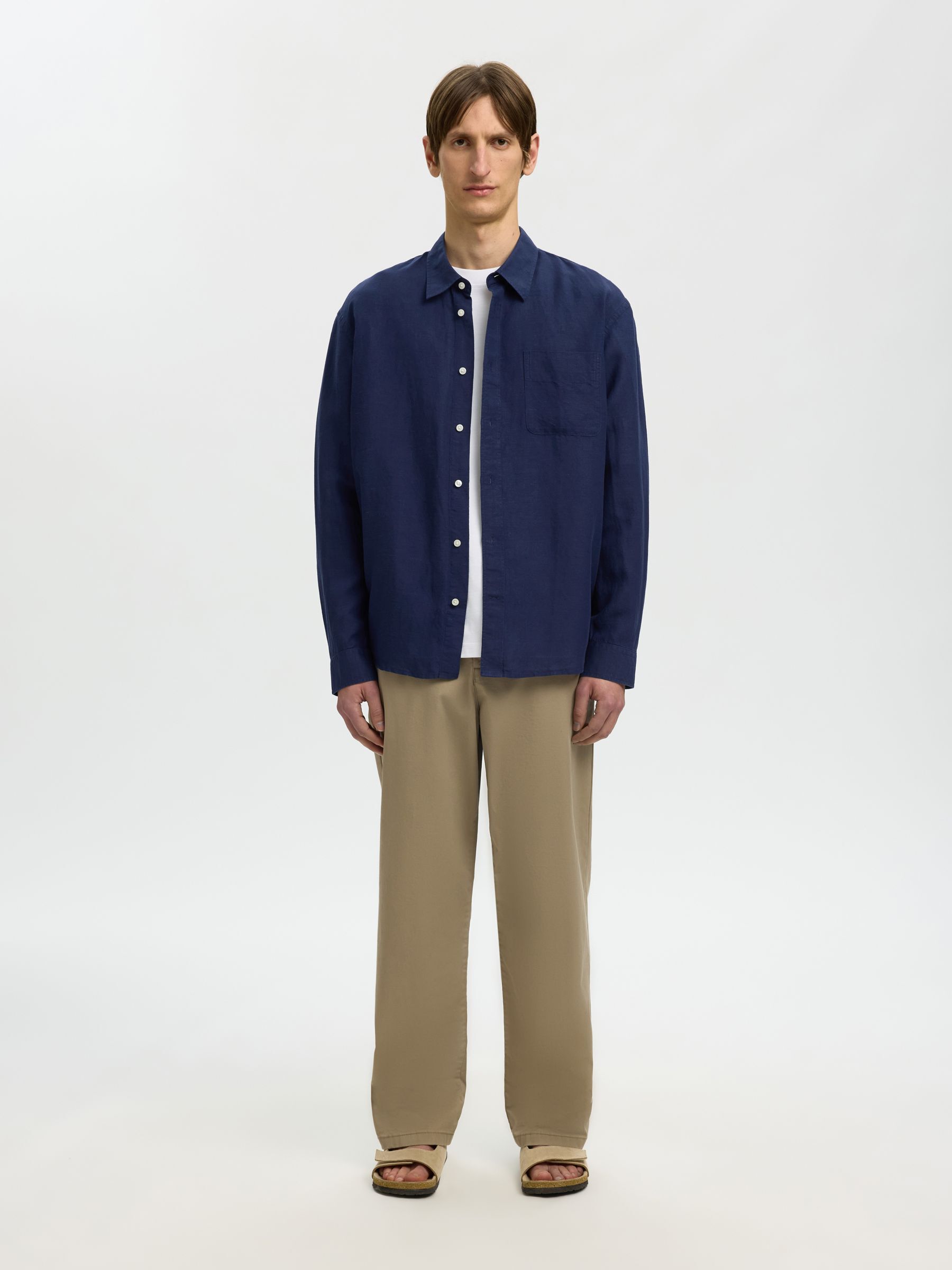 HEMP BLEND LONG SLEEVED SHIRT