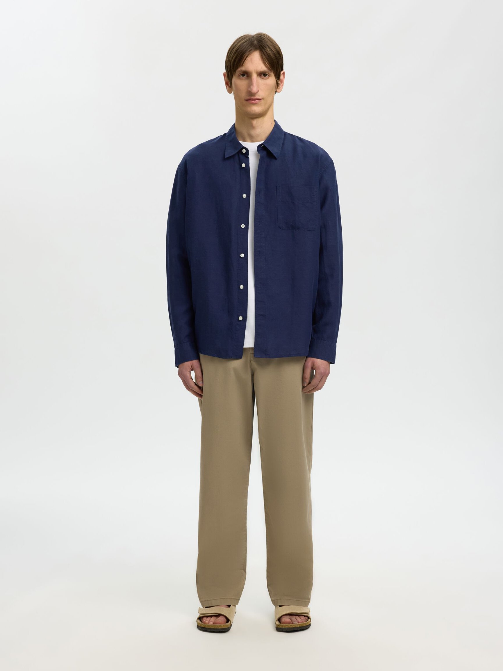 HEMP BLEND LONG SLEEVED SHIRT