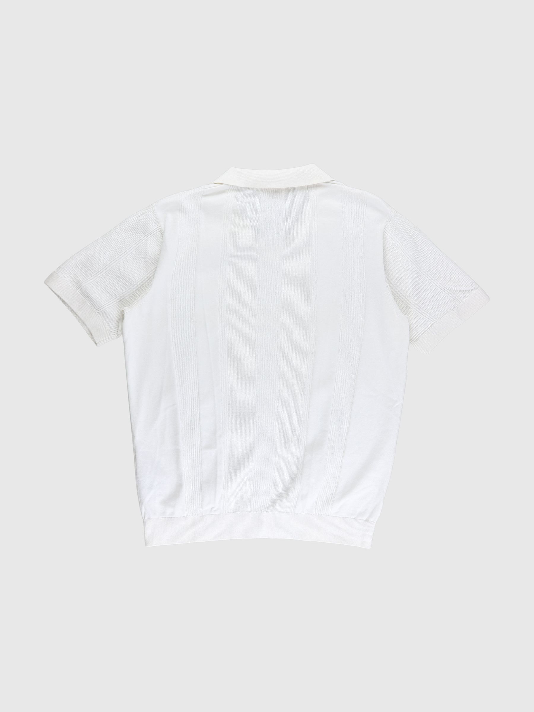 SHORT SLEEVED KNITTED POLO SHIRT