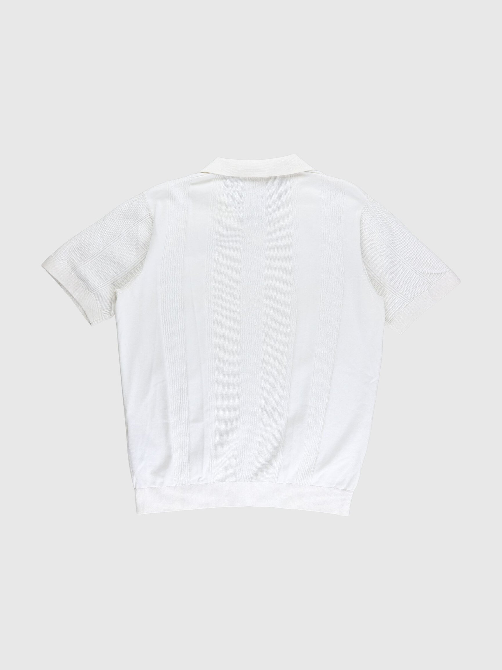 SHORT SLEEVED KNITTED POLO SHIRT