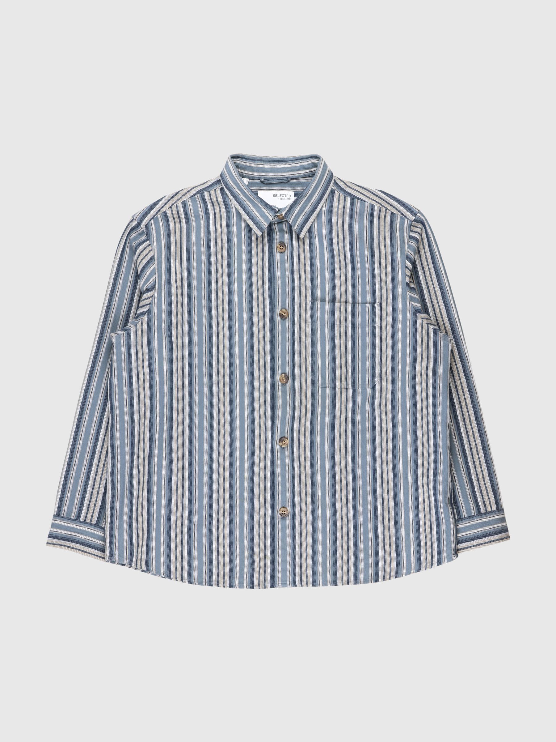 STRIPED COTTON OVERSHIRT