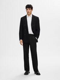 LOOSE FIT TROUSERS, Black, highres