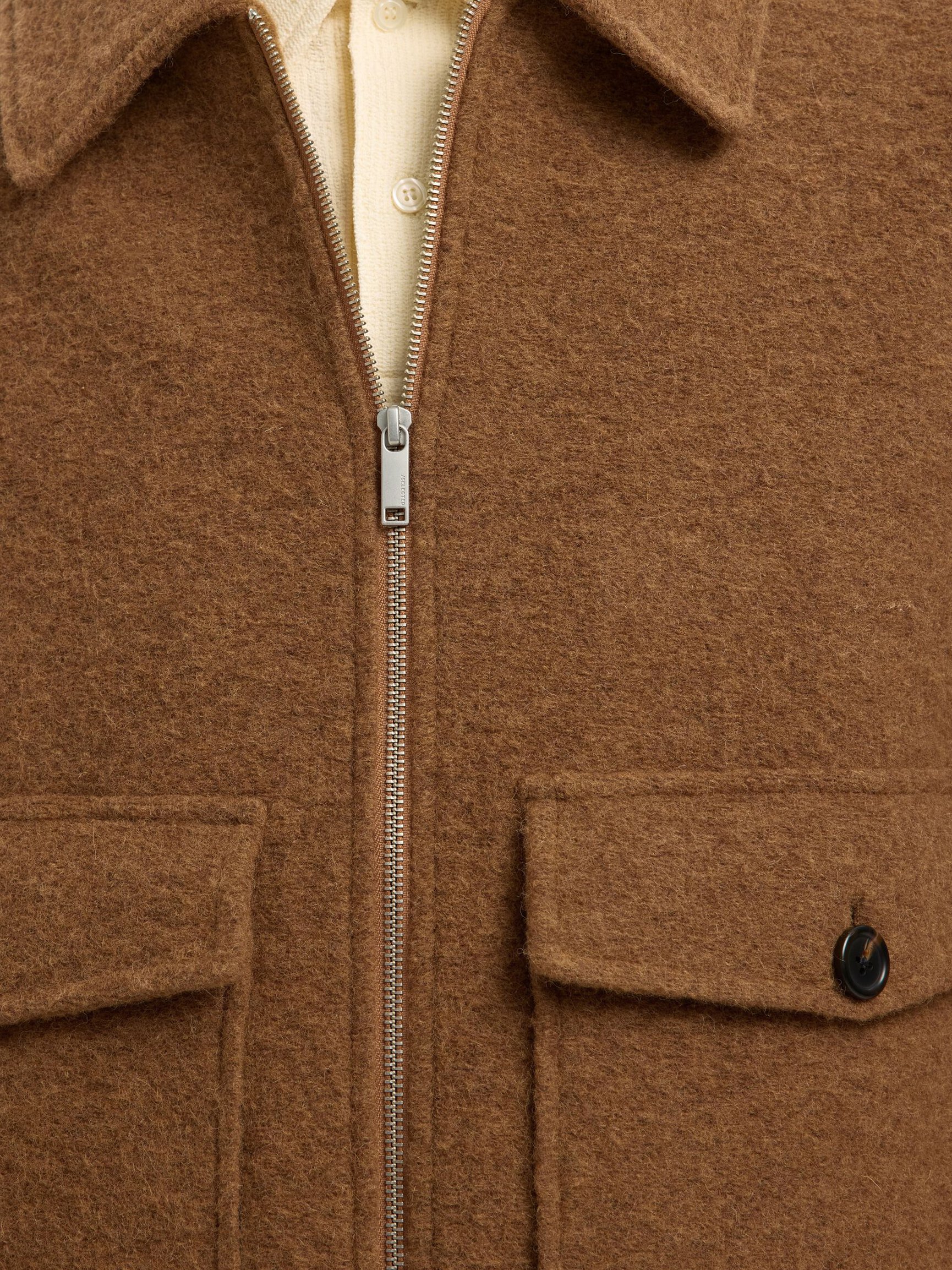 LAINE MÉLANGÉE VESTE