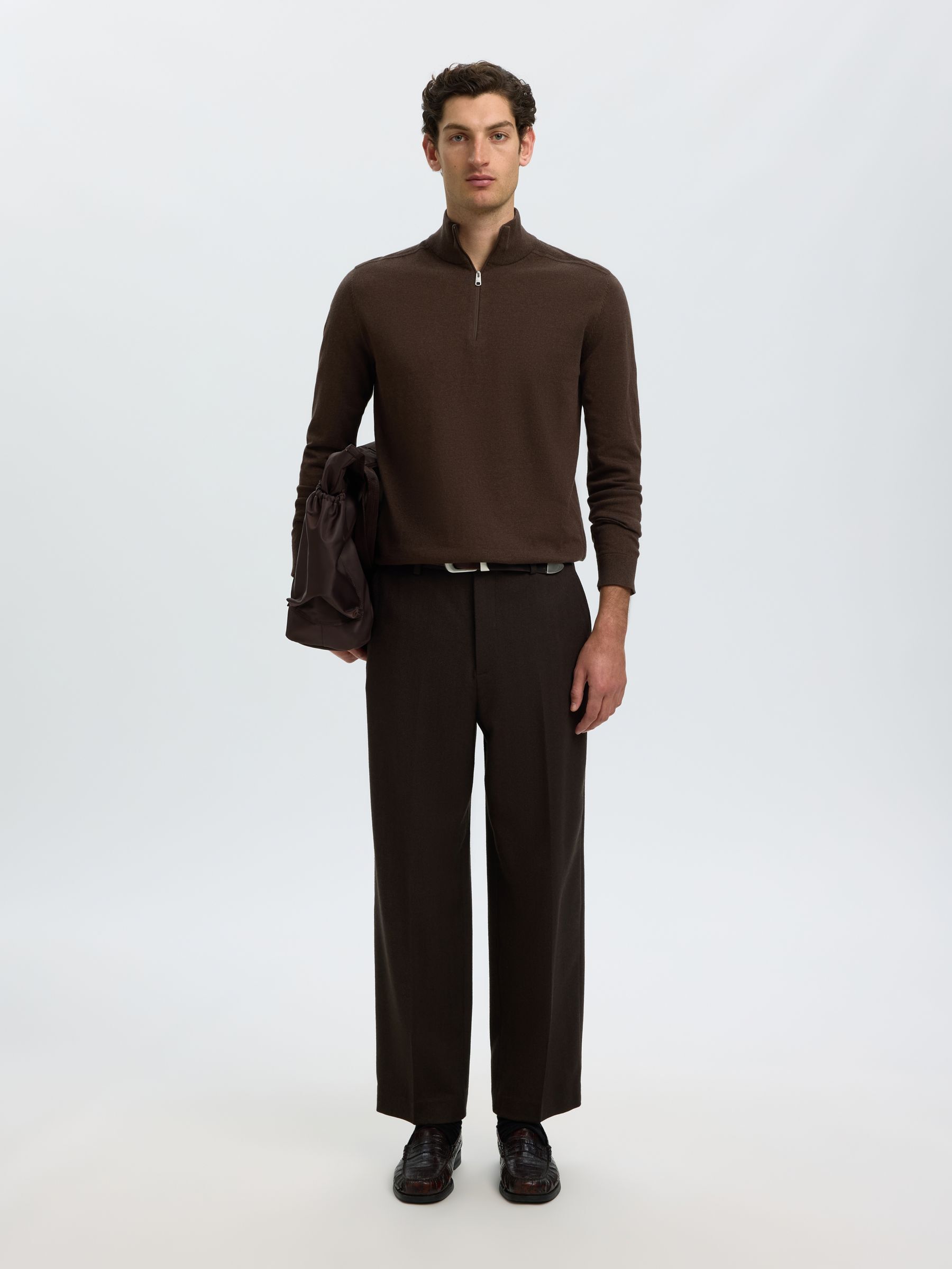 HALF-ZIP PULL EN MAILLE