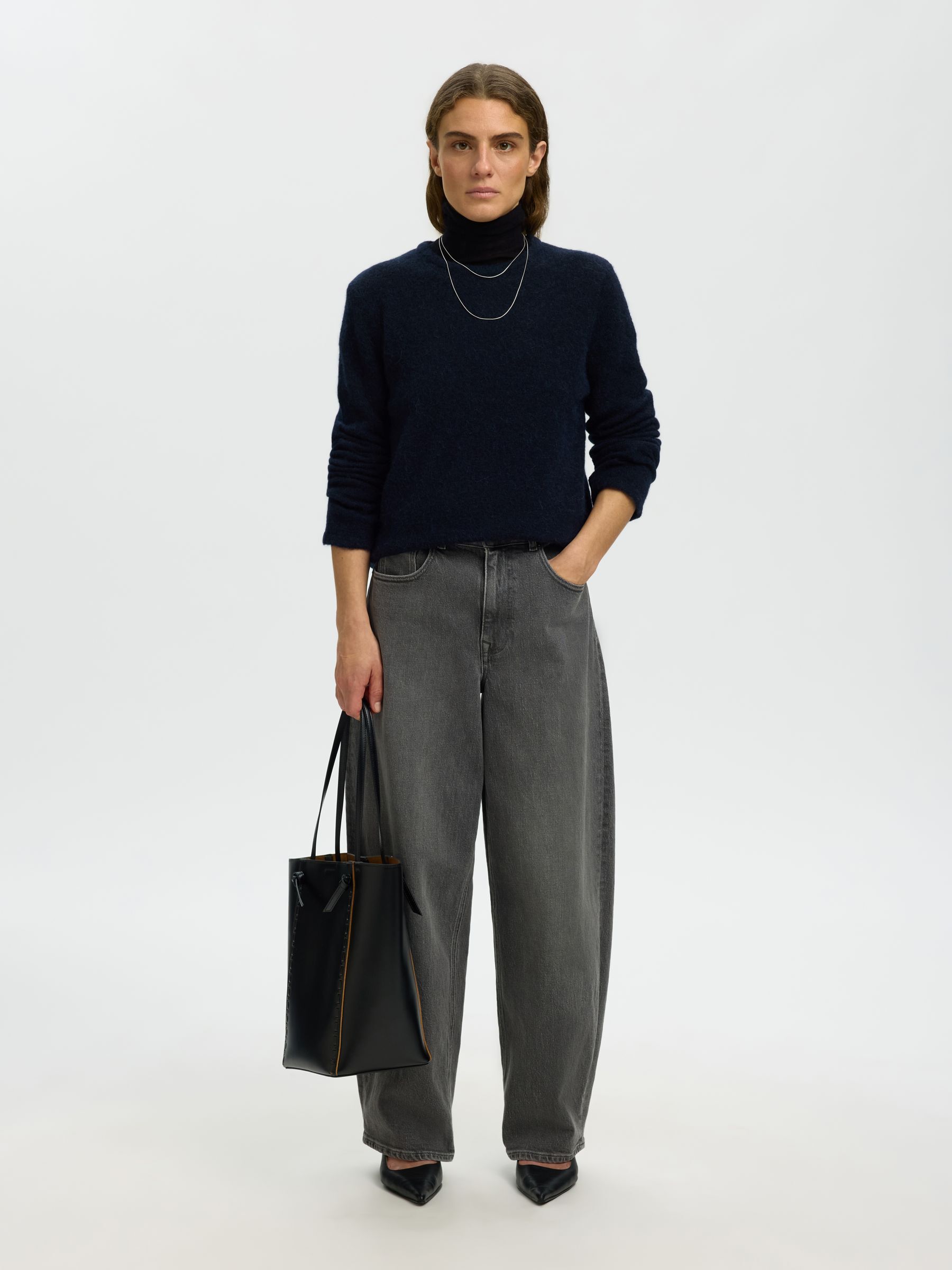 WOOL BLEND KNITTED PULLOVER
