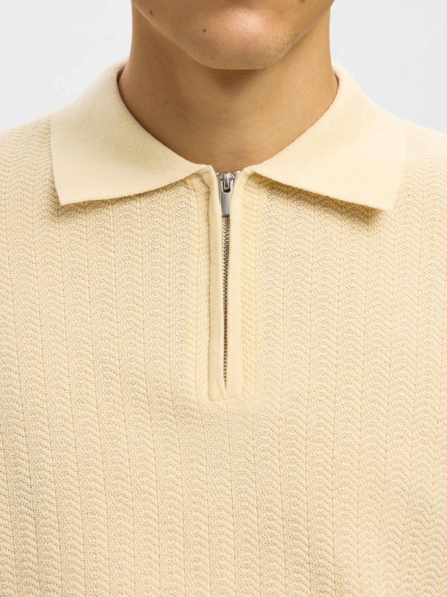 100% BAUMWOLL LANGARM-POLOSHIRT