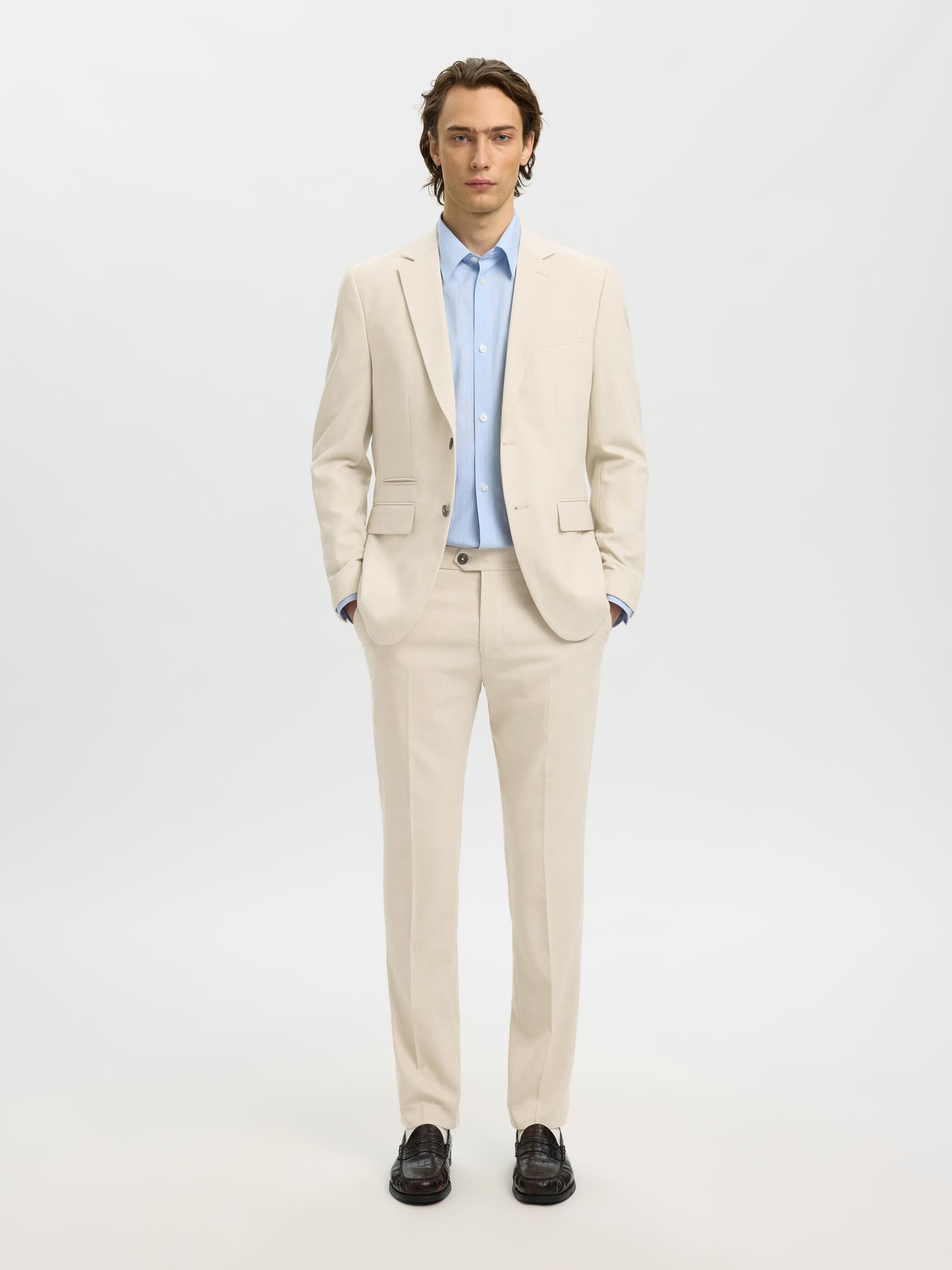 TISSÉ EN LAINE MÉLANGÉE BLAZER