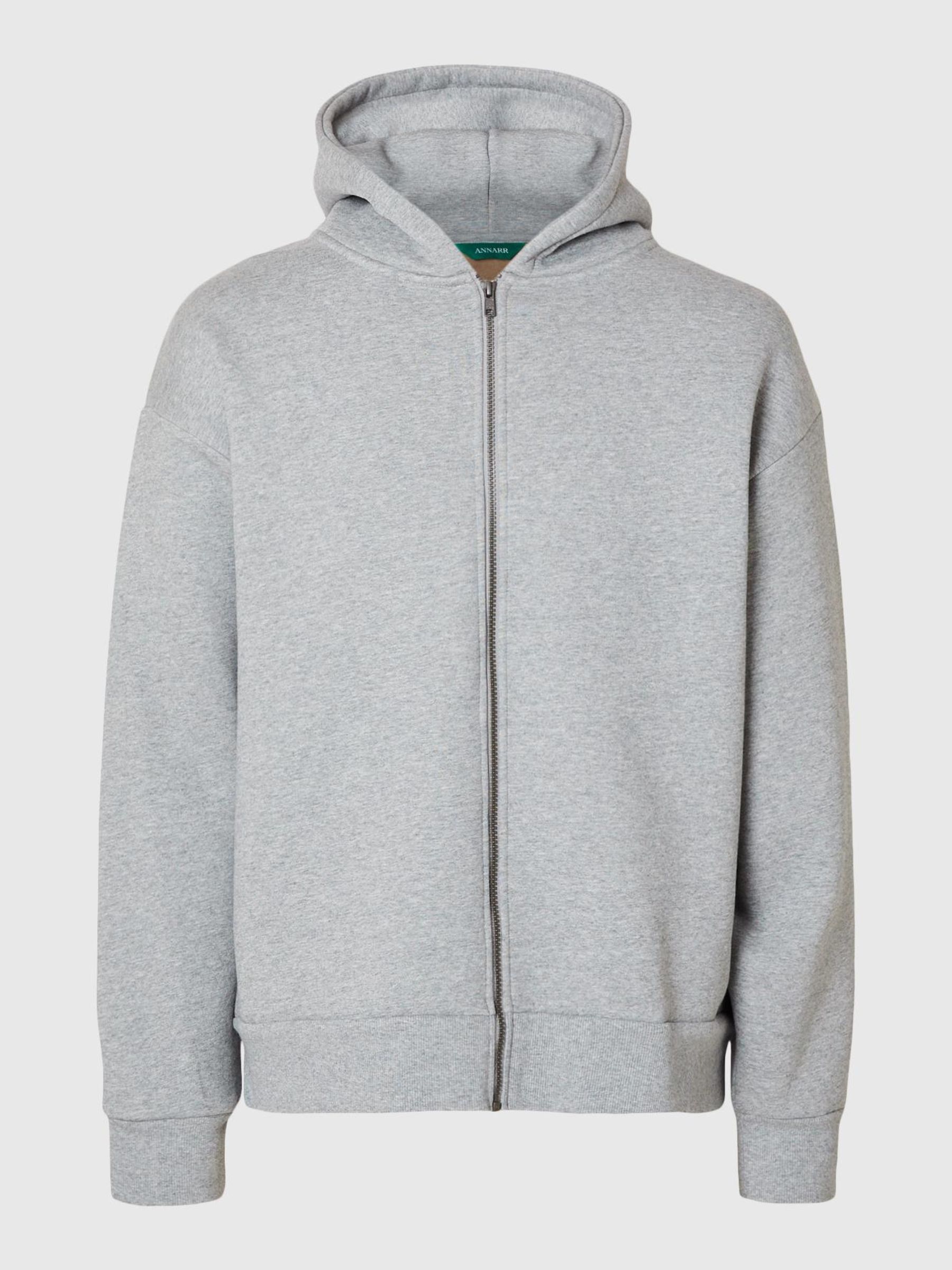 HOODED ZIPPED SWEATSHIRT