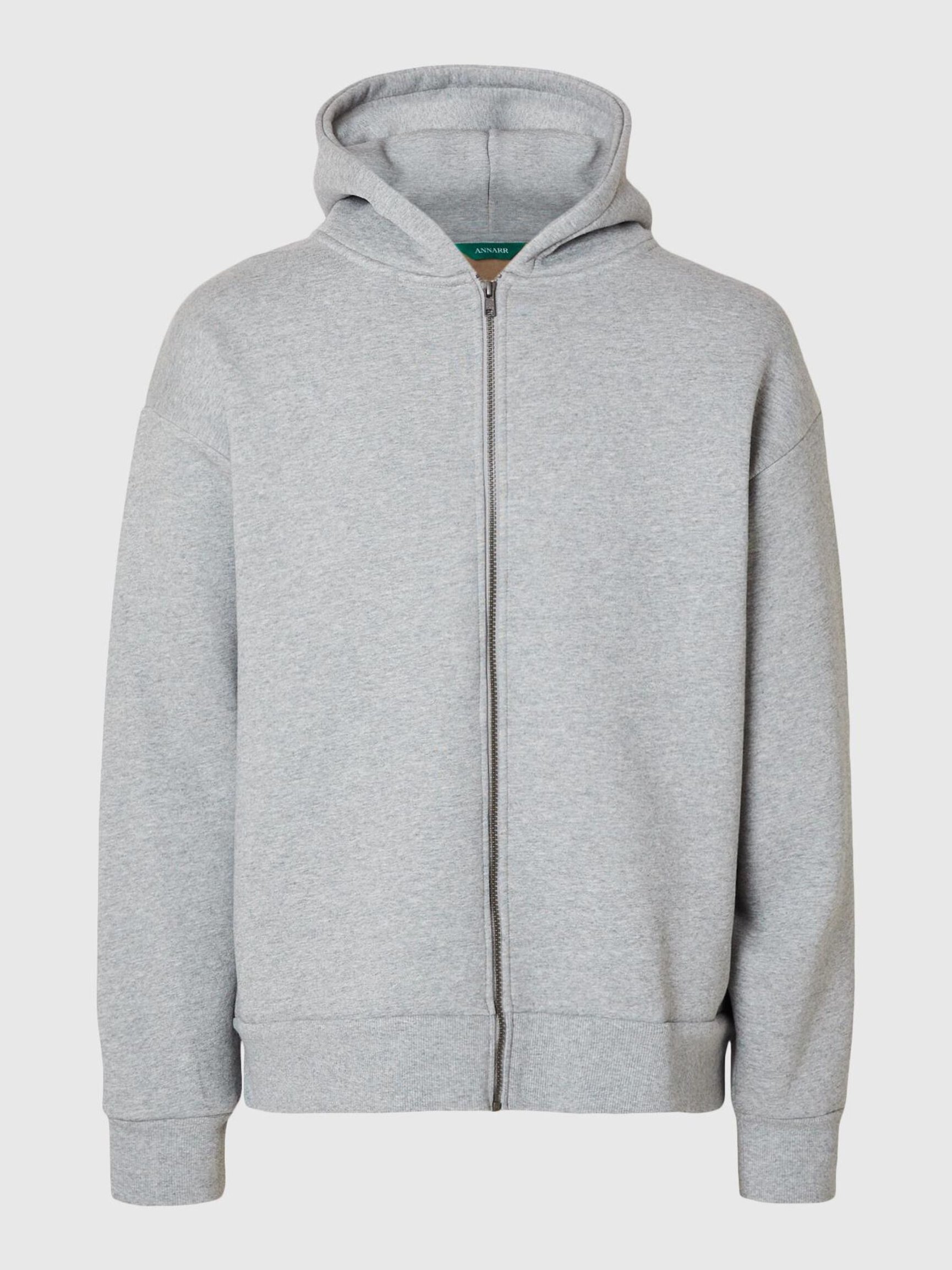 HOODED ZIPPED SWEATSHIRT