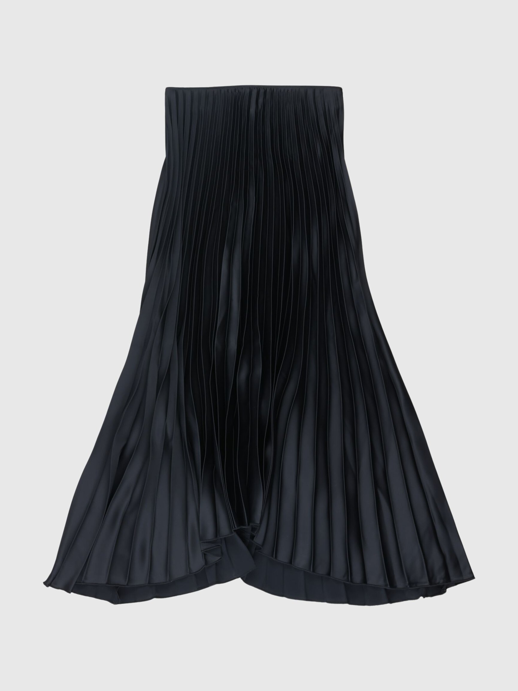 PLISSÉ PLEATED MIDI SKIRT
