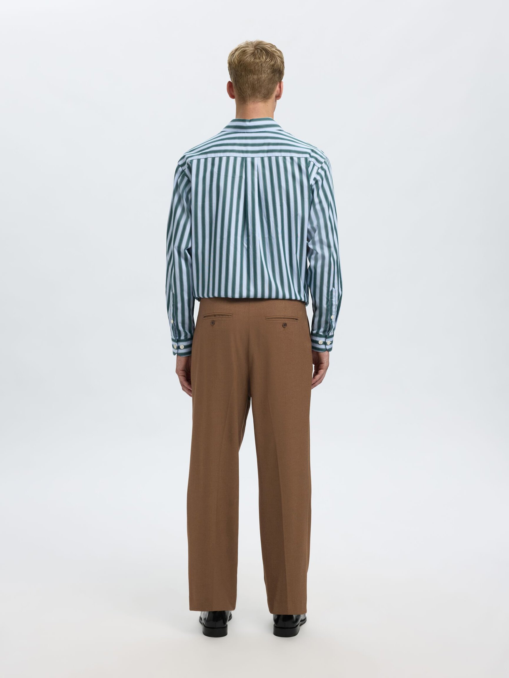 RELAXED FIT SUIT TROUSERS
