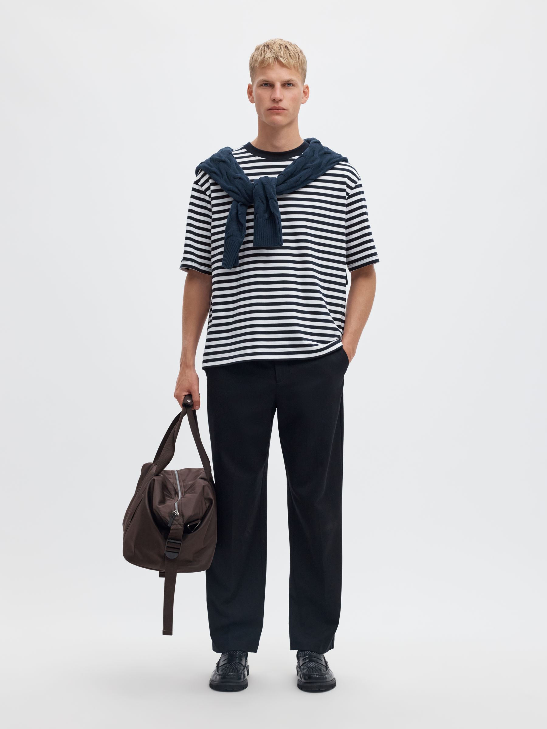 STRIPED RELAXED FIT T-SHIRT