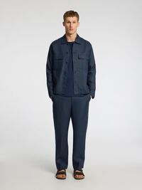 LOOSE FIT LINNEN BROEK, Outer Space, highres