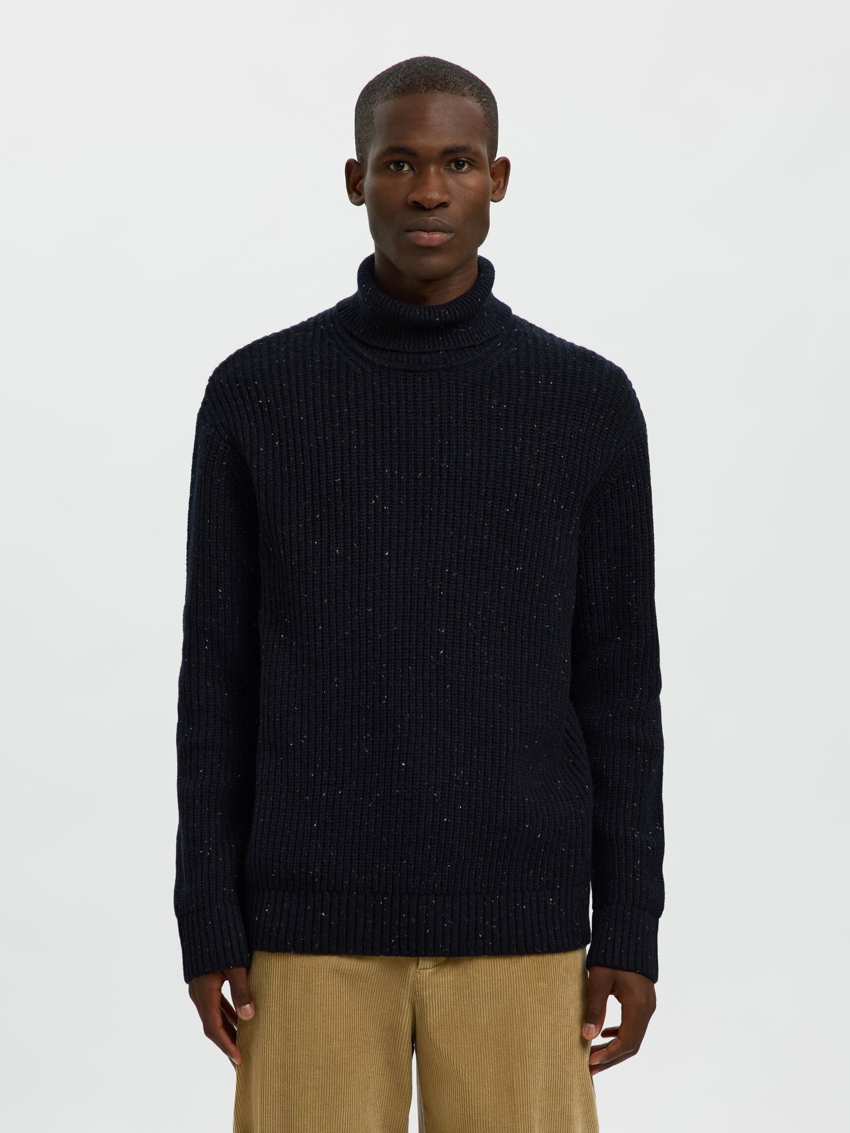 WOOL BLEND KNITTED PULLOVER