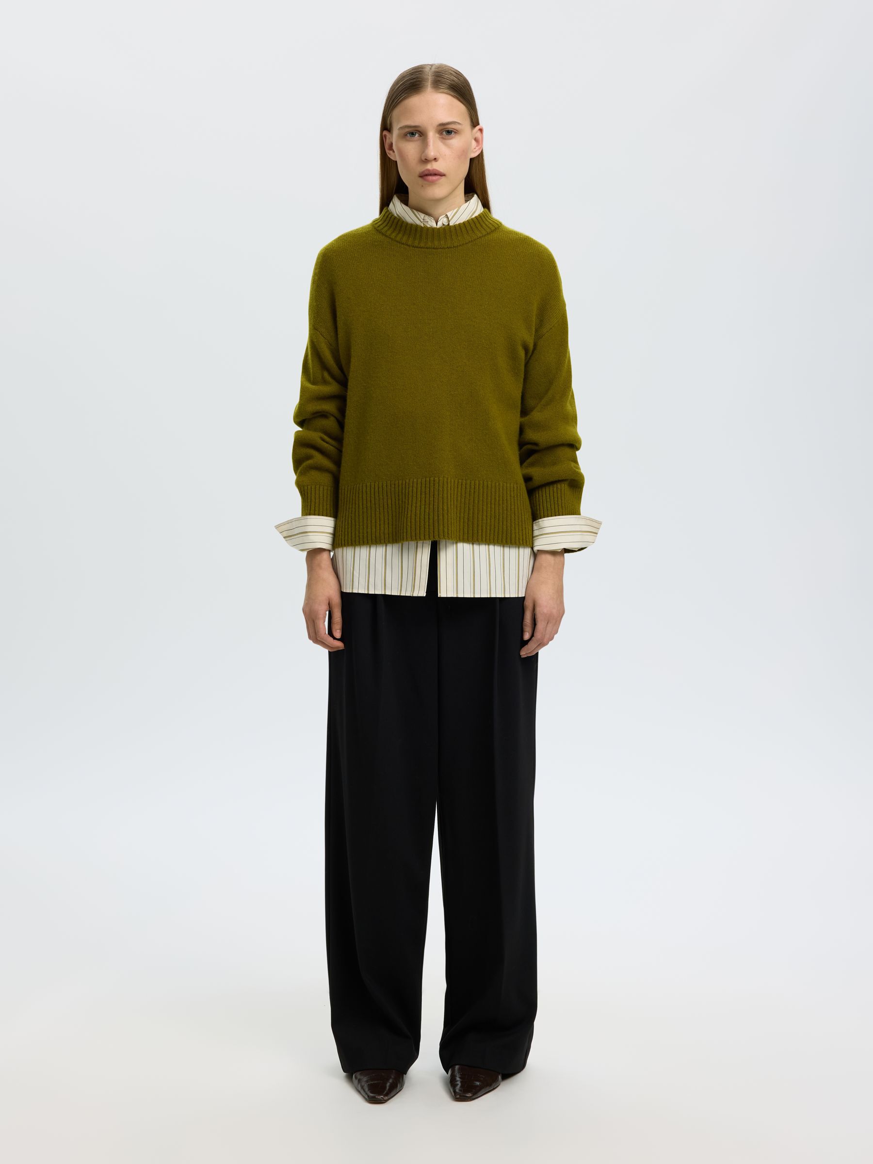 CASHMERE BLEND PULLOVER