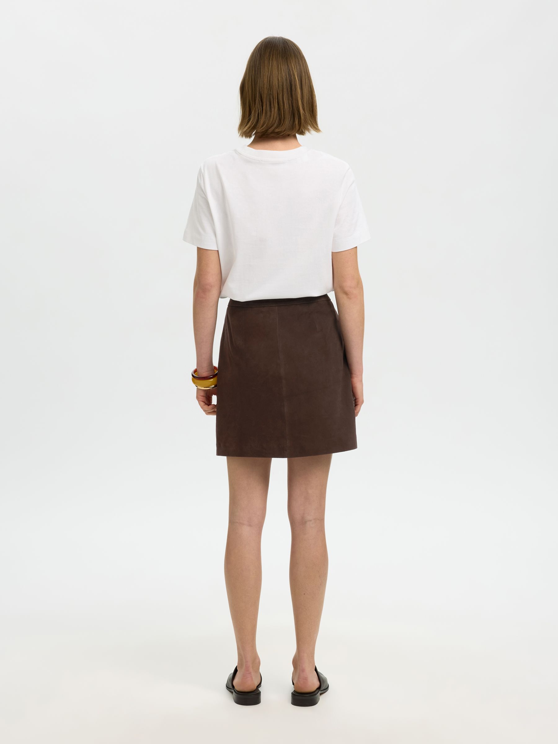 SUEDE MINI SKIRT
