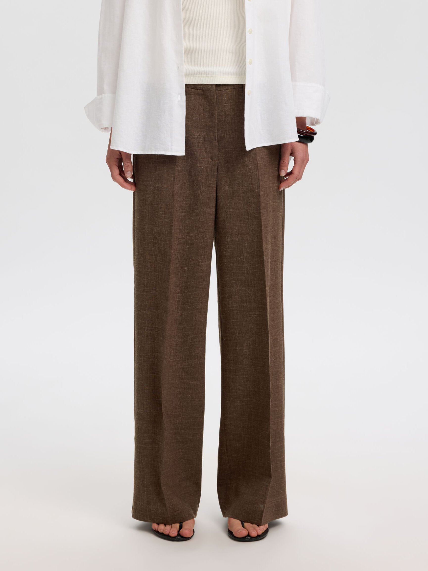 TAILORED WIDE-LEG TROUSERS