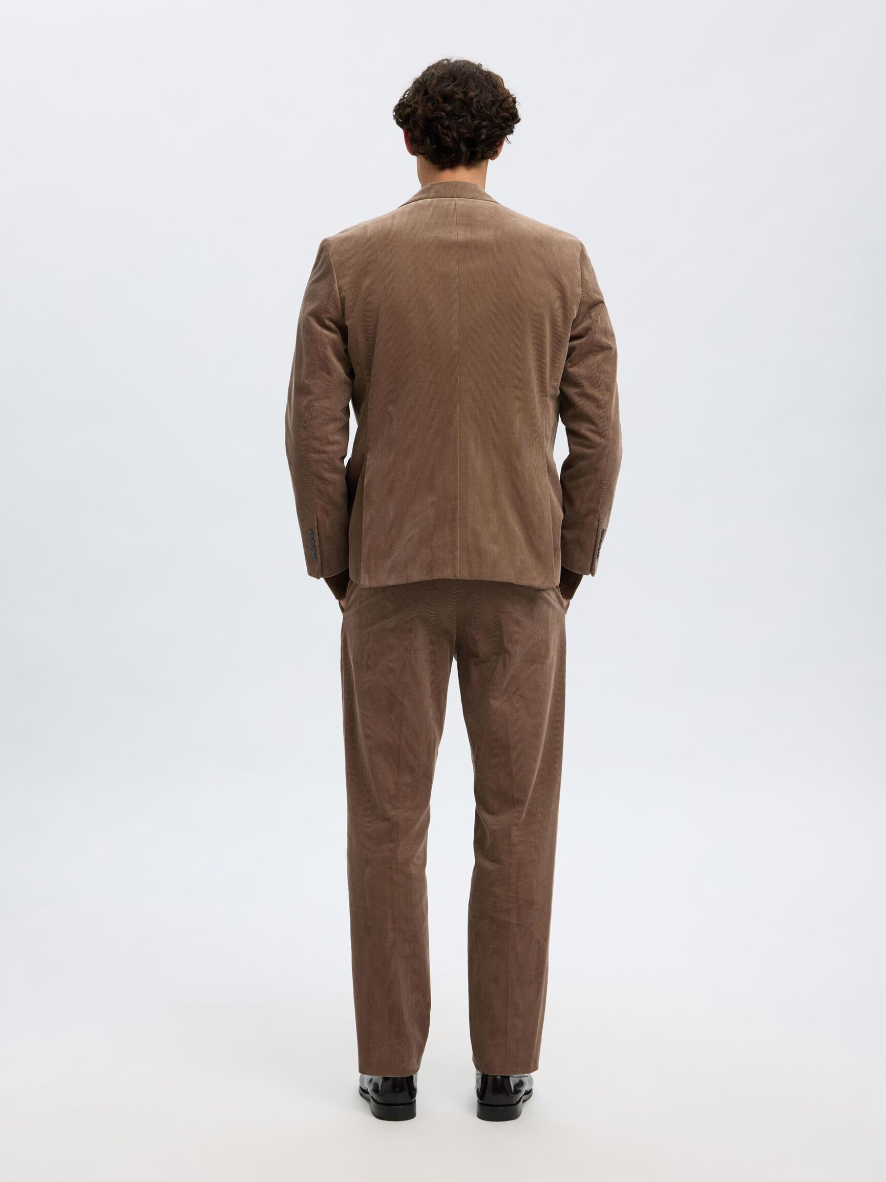 REGULAR FIT CORDUROY DOUBLE-BREASTED BLAZER