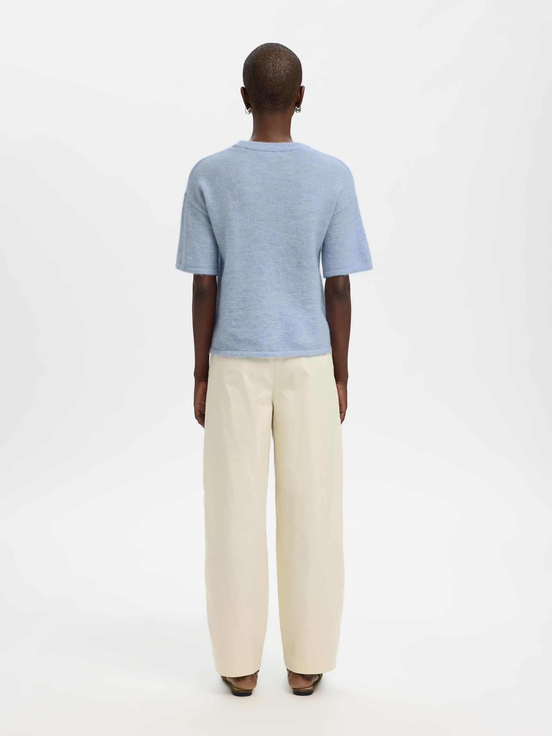 WOOL BLEND KNITTED PULLOVER