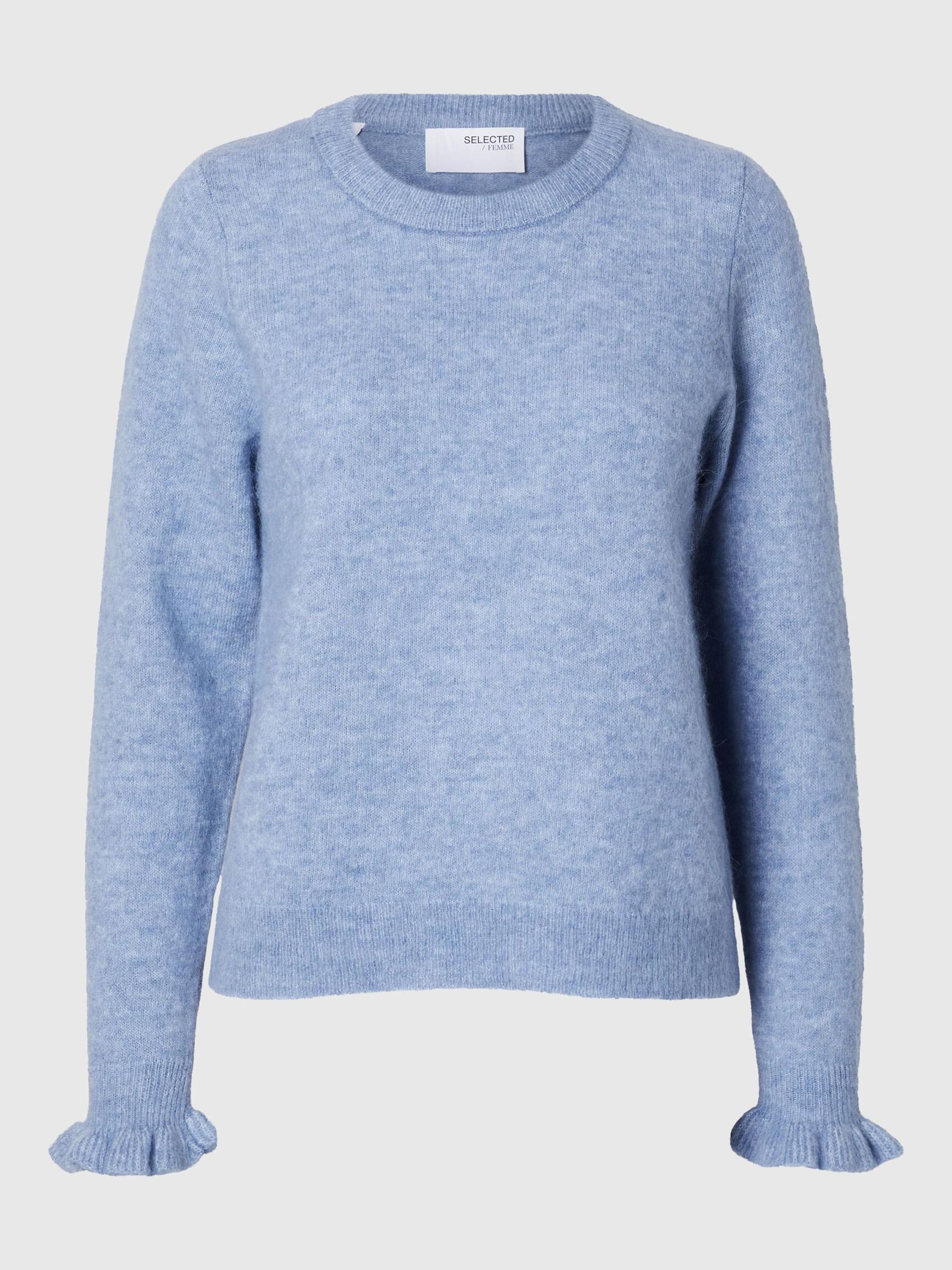 ULDBLANDING ÆRME MED FLÆSER PULLOVER