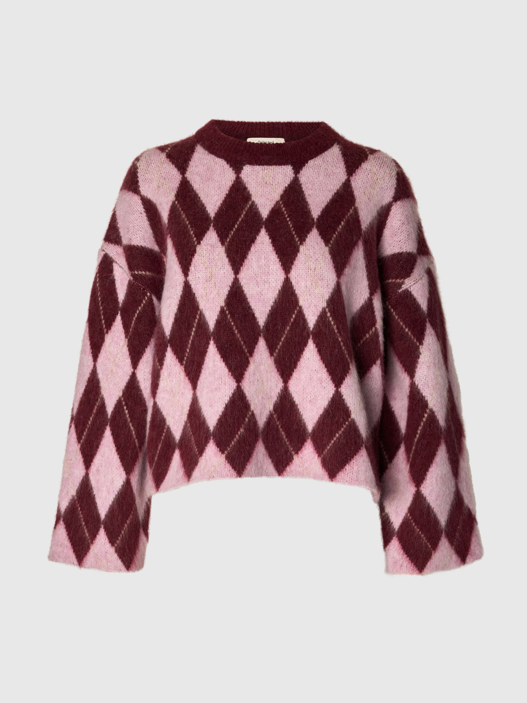 ARGYLE STICKAD TRÖJA