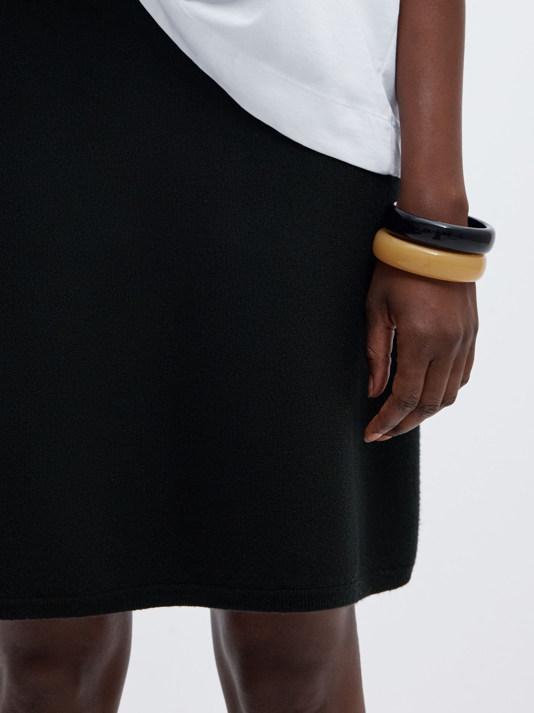 VISCOSE BLEND MINI SKIRT
