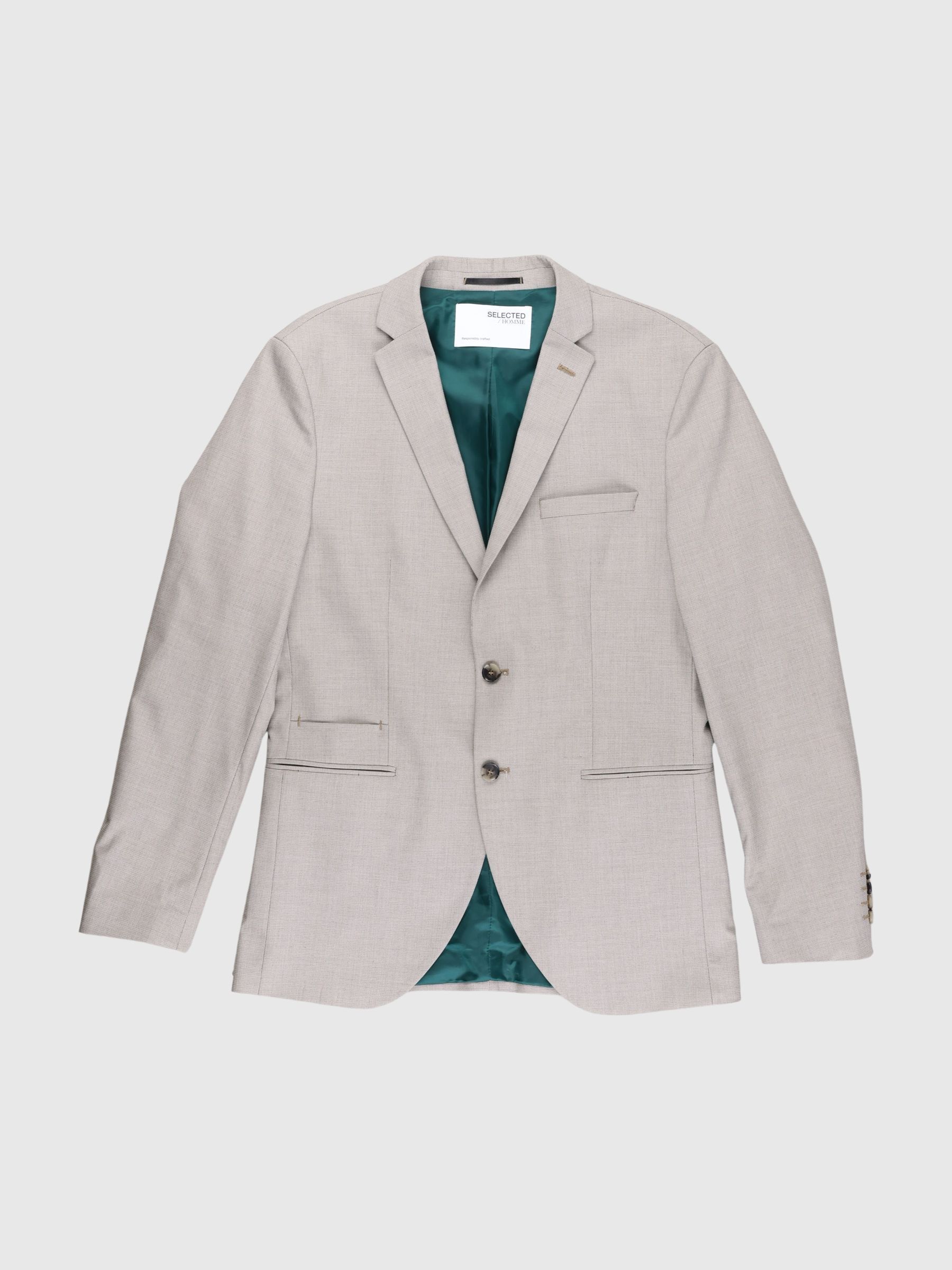 SLIM FIT RECYCLED POLYESTER BLAZER