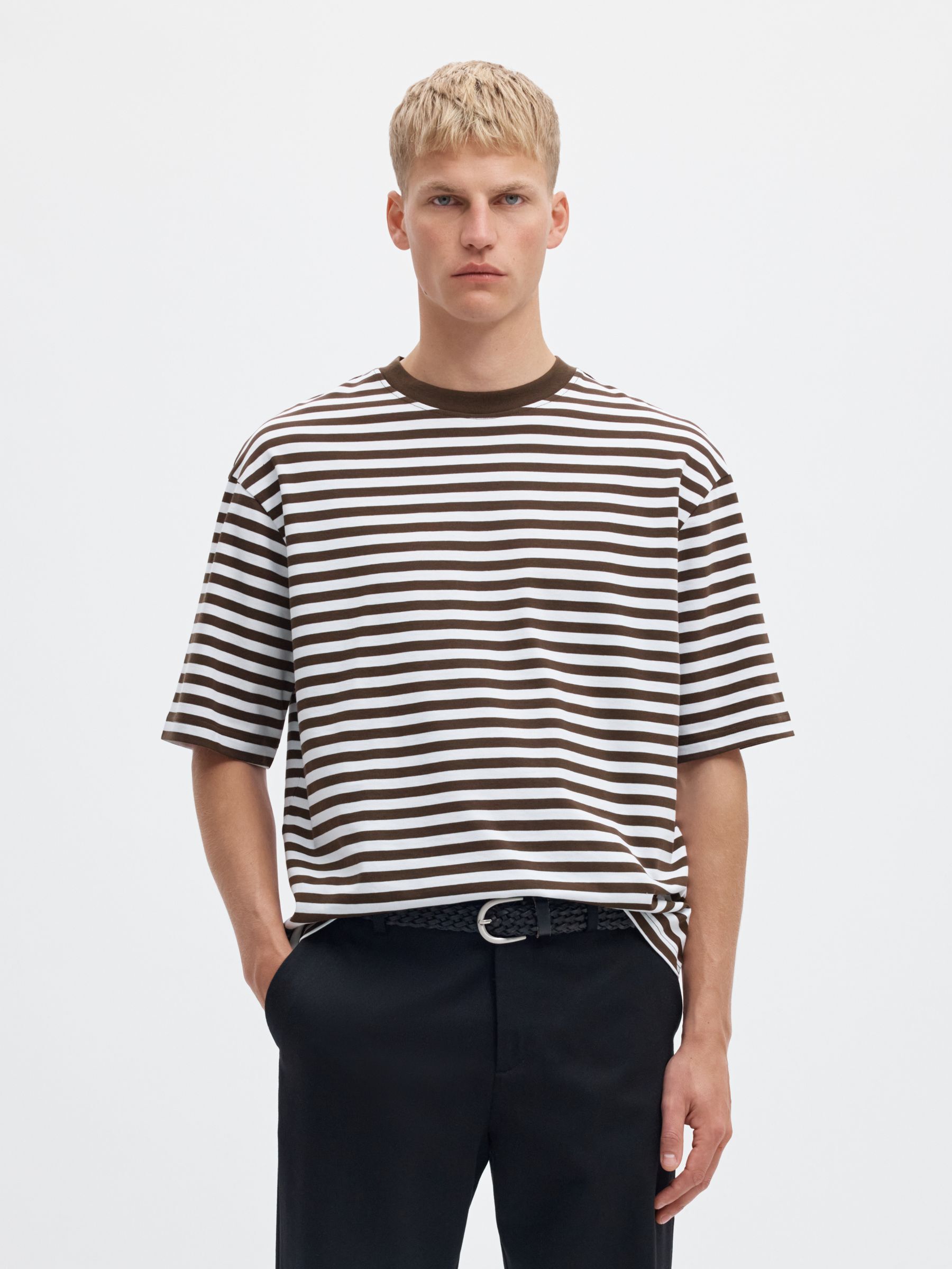 STRIPED RELAXED FIT T-SHIRT