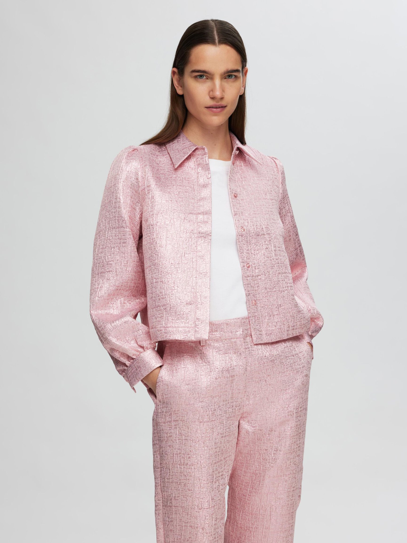 METALLIC JACQUARD SHIRT