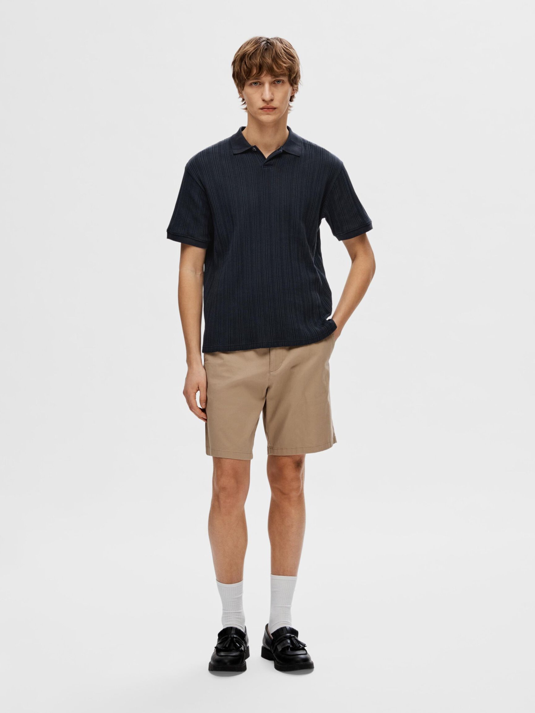 KURZÄRMELIGES BAUMWOLL POLO SHIRT