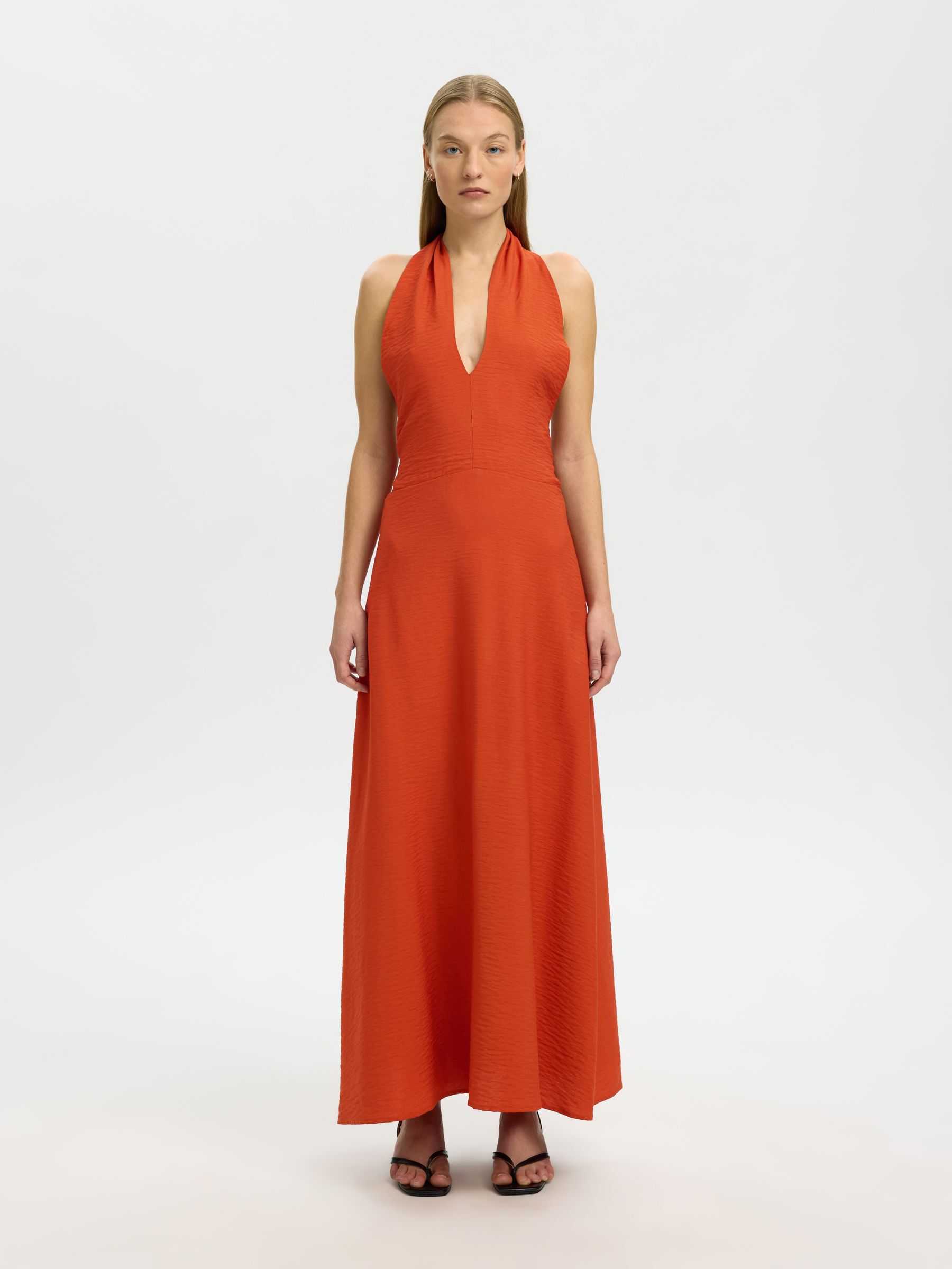HALTERNECK MAXI DRESS