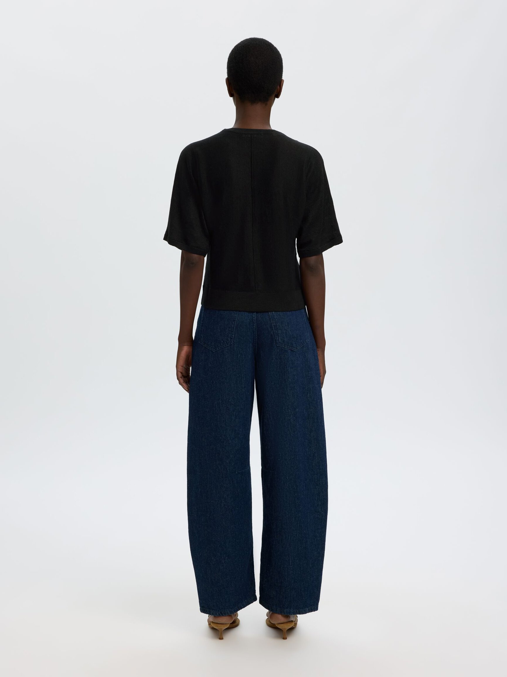 100% LINEN KNITTED TOP