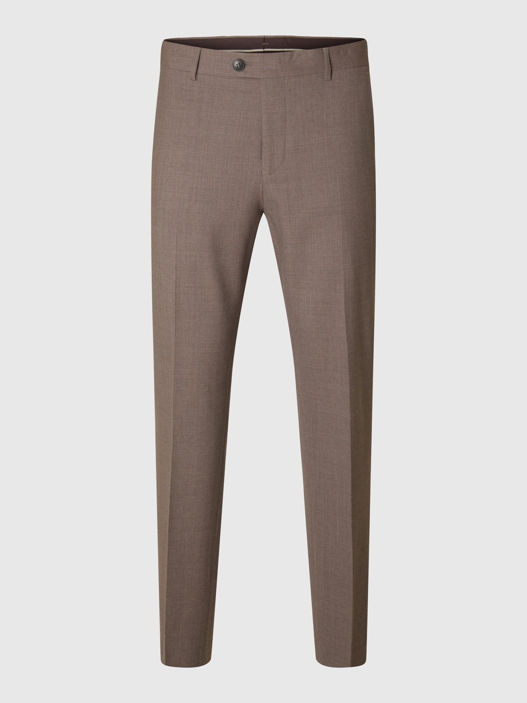 WOOL BLEND SUIT TROUSERS