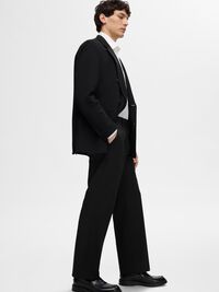 LOOSE FIT TROUSERS, Black, highres
