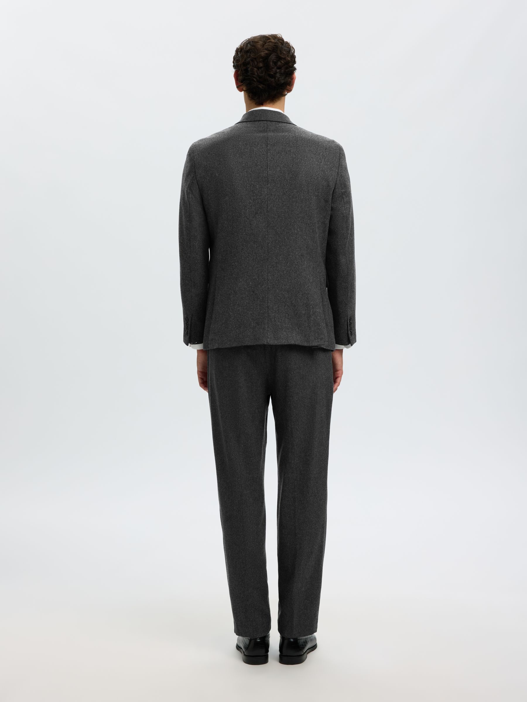 WOOL BLEND SUIT TROUSERS
