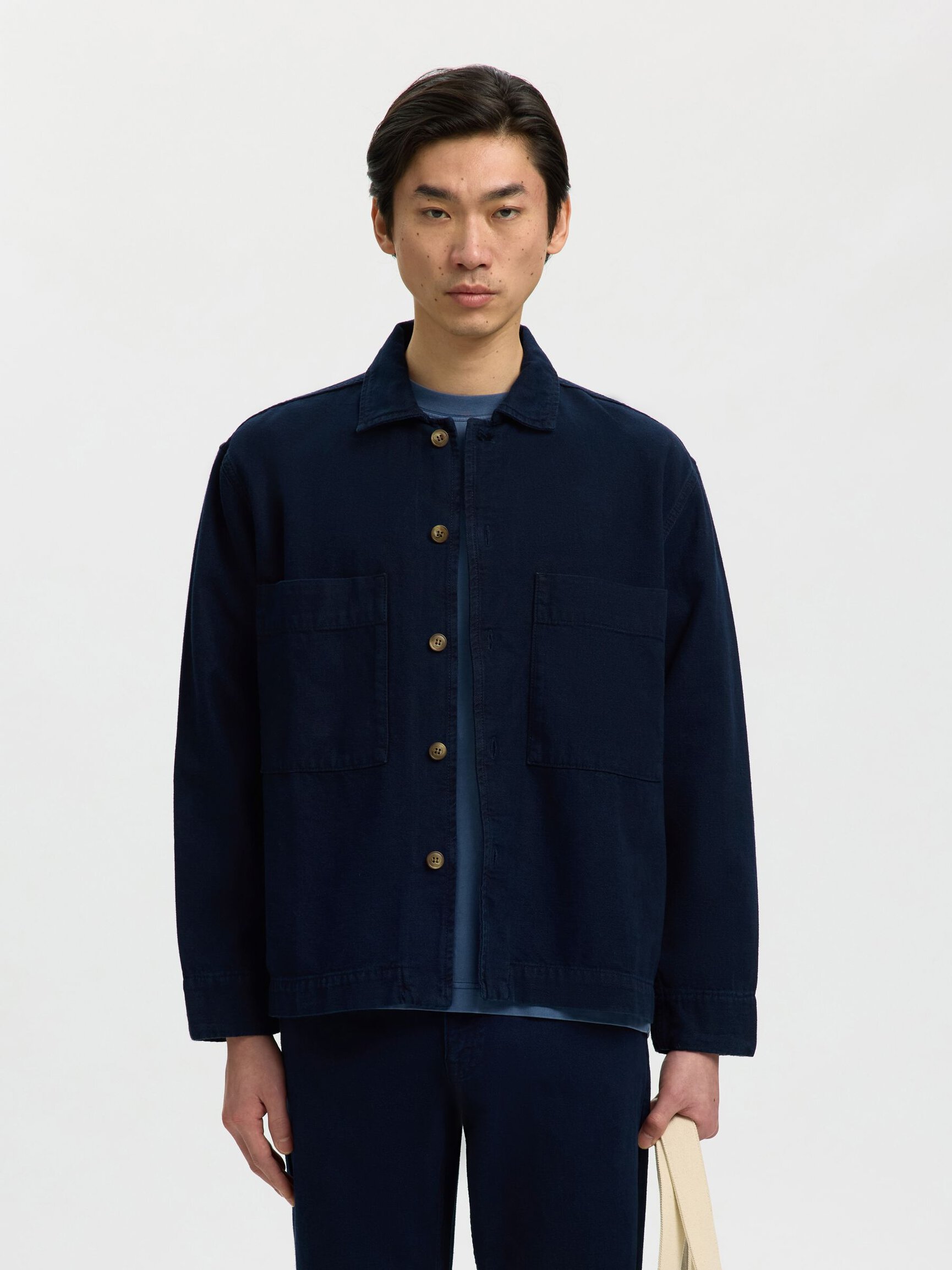RELAXED FIT DENIM OVERSHIRT