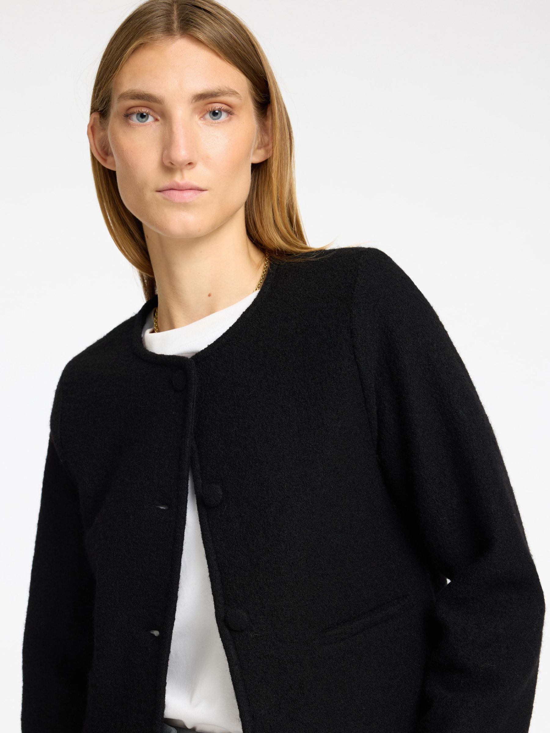 100% WOOL KNITTED CARDIGAN