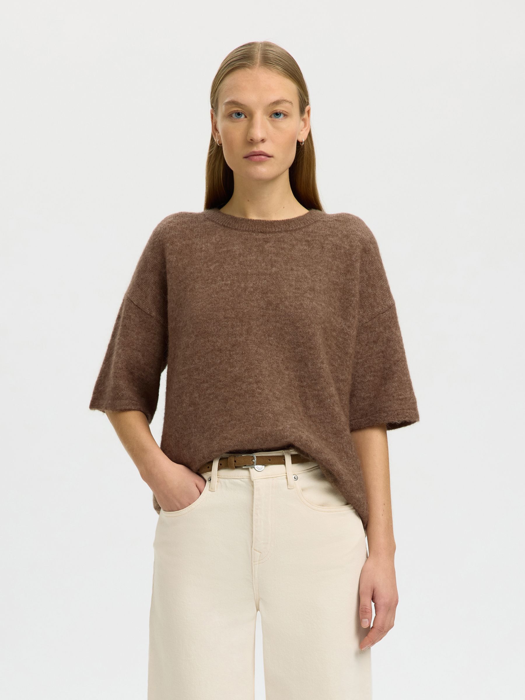 WOOL BLEND KNITTED PULLOVER