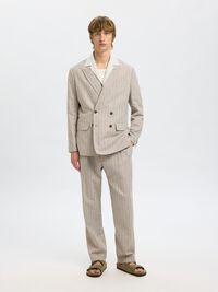 LEINENMIX BLAZER, Oatmeal, highres