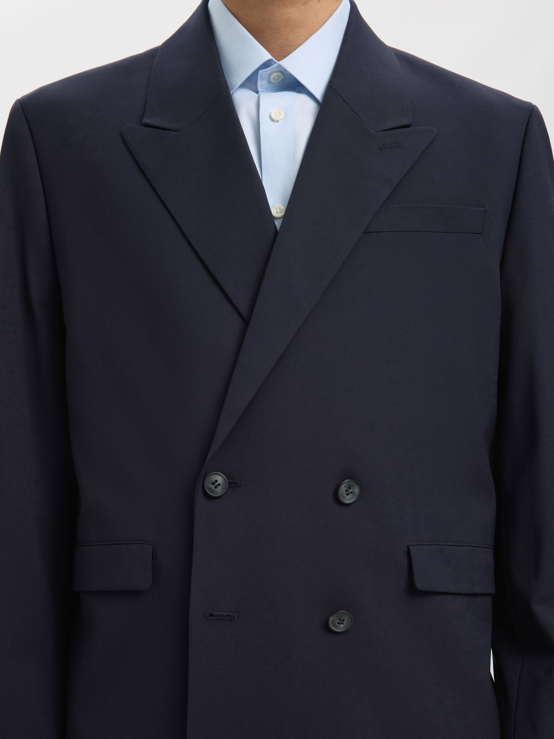 RELAXED FIT DOUBLE-BREASTED BLAZER