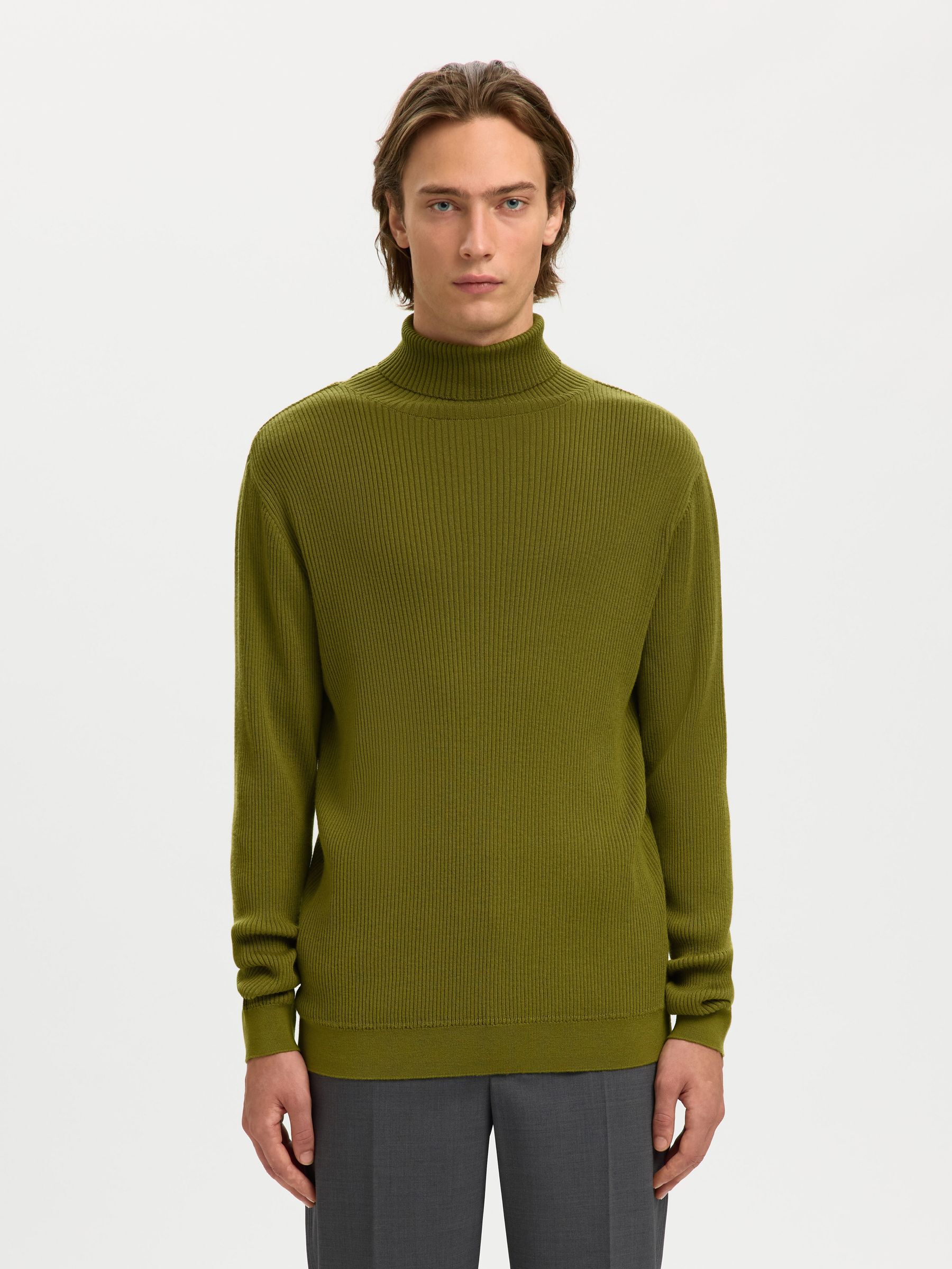 100% MERINOWOLL ROLLKRAGENPULLOVER