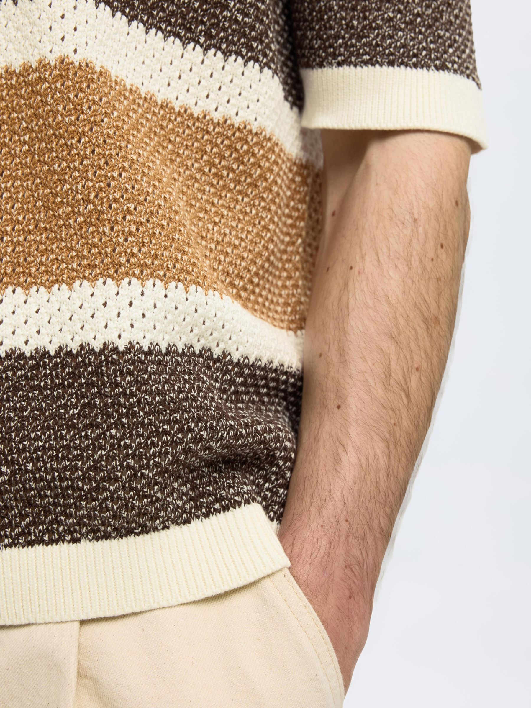 MANCHES COURTES TOP EN MAILLE